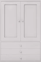 Double cupboard with shelves + 3 drawer base with runners - Image 2