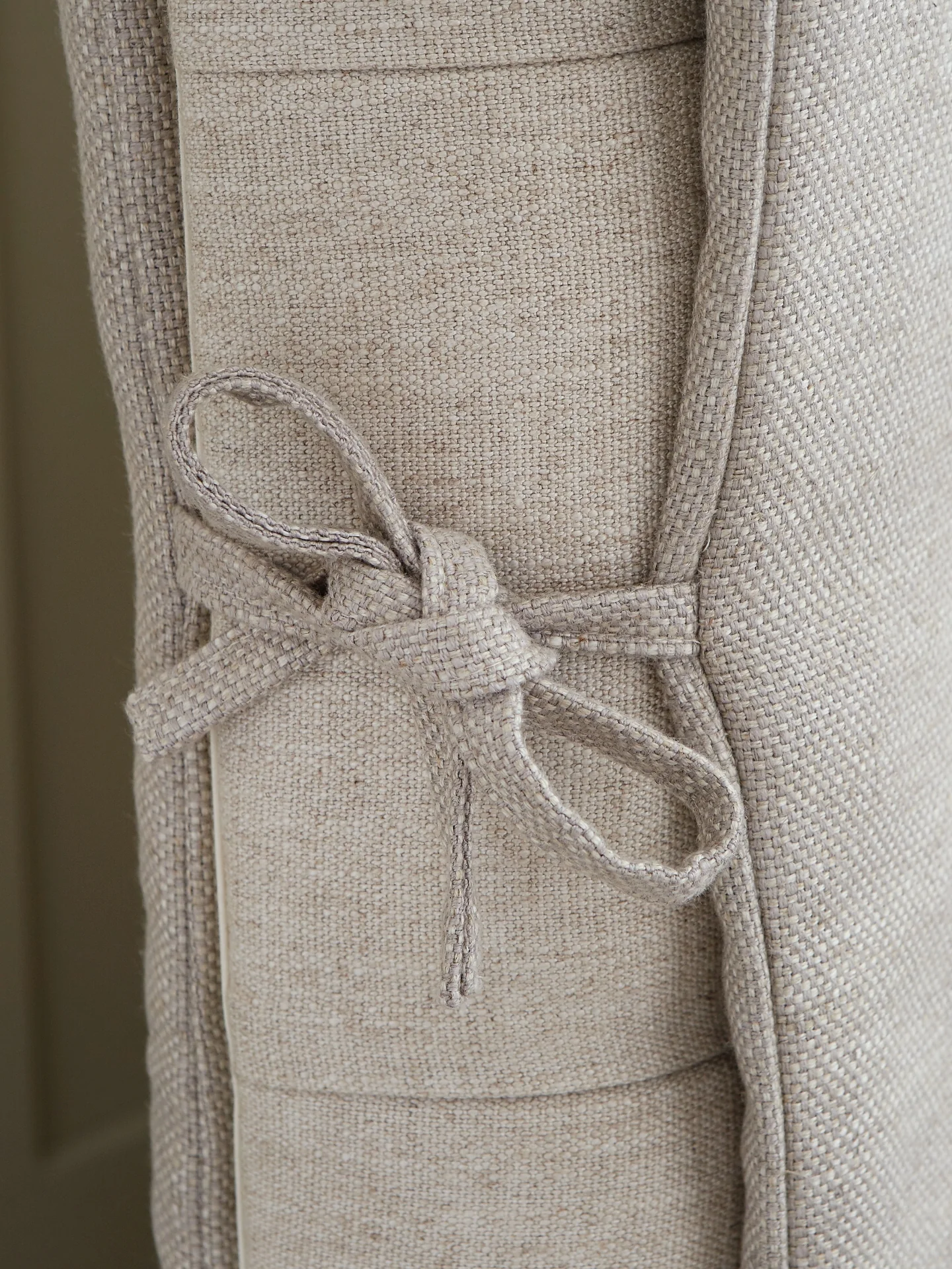 Headboard cover with side ties