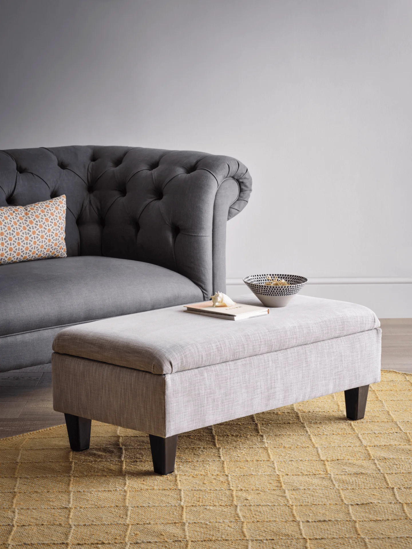 Rochester storage footstool